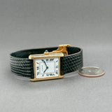 Estate Cartier 18K Y Gold Tank Louis Women’s Quartz Watch Ref#78086