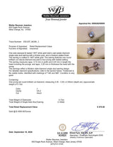Estate 14K W Gold 0.13ct J/VS2 Diamond Single Stud Earring