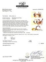 Estate 18K Y Gold 0.48ctw F-G/VS2-SI1 Diamond Hoop Earrings