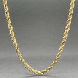 Estate 14K Y Gold 3.8mm 26” Rope Chain