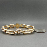 Estate Movado 18K Y Gold 1.54ctw Diamond Bracelet