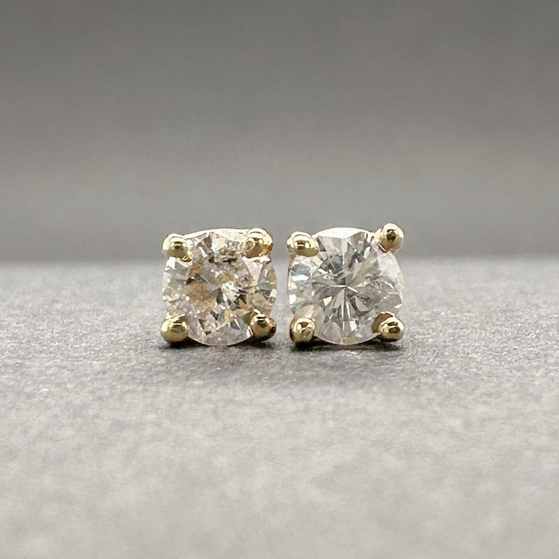 Estate 14K Y Gold 0.21ctw G-I/I1 Diamond Stud Earrings