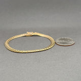 Estate 14K Y Gold 4.9mm Curb Link Bracelet