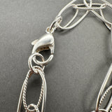 Estate SS Fancy Double Link Bracelet