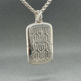 Estate John Hardy SS Naga Chain & Dog Tag Pendant