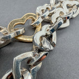 Estate Tiffany & Co. SS 18 Heart Link Bracelet