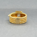 Estate 18K Y Gold 0.33ctw I/SI2-I2 Diamond Belt Ring