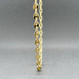 Estate 18K Y Gold 4.08mm 18.5” Bar Link Chain
