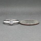 Estate 14K W Gold 0.08ct I/I1 Diamond Ring