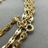 Estate 18K Y Gold 4.08mm 18.5” Bar Link Chain