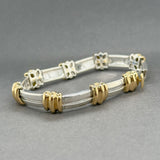 Estate Tiffany & Co. SS 18 Atlas Groove Link Bracelet