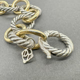 Estate David Yurman SS 18 12mm Oval Link Bracelet