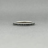 Estate 14K W Gold 0.41ctw Black Diamond Ring