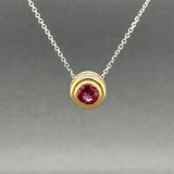 Estate 14K TT Gold 1.57ct Ruby Pendant