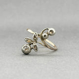 Estate SS 14 Art Nouveau 0.17ctw Diamond Ring