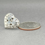 Estate John Hardy SS Dot Heart Pin