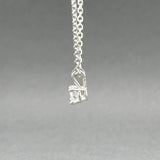 Estate 14K W Gold 0.35ct F/SI2 Diamond Pendant