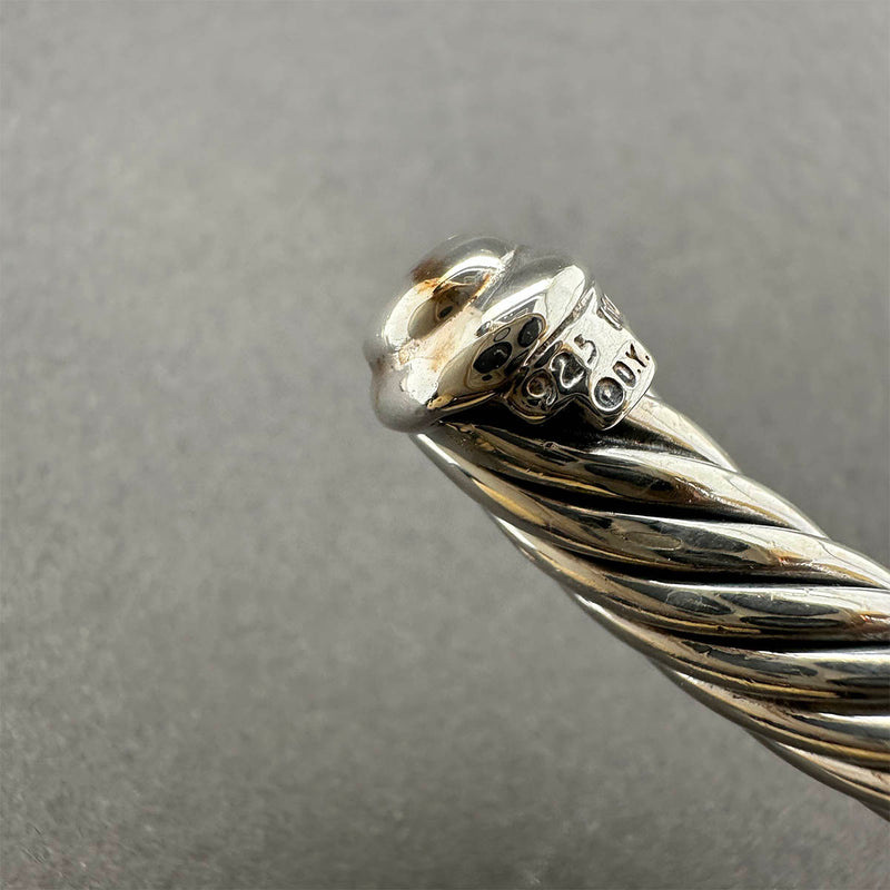 Estate David Yurman SS 18 X Cuff Bracelet