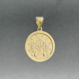 Estate 14K Y Gold Miraculous Medal Pendant
