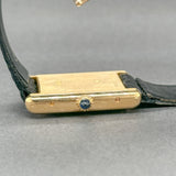 Estate Cartier 18K Y Gold Tank Louis Women’s Quartz Watch Ref#78086