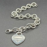 Estate Tiffany & Co. SS Please Return To Heart Bracelet