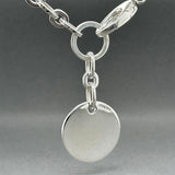 Estate Gucci SS Round Tag Necklace