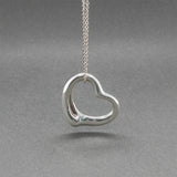 Estate Tiffany & Co. SS Peretti 22mm Open Heart Pendant