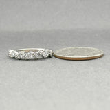 Estate 14K W Gold 0.51ctw H-I/SI2-I2 Diamond Ring
