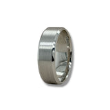 Platinum 7mm Brushed Finish Wedding Band 10