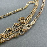 Estate 14K Y Gold 2.1mm 24” Figaro Chain