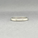 Estate 14K W Gold 2.6mm Brush Finish Ring