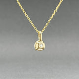 Estate 14K Y Gold 0.49ct H/VS1 Diamond Pendant