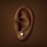 14K Y Gold 0.75ctw F/VS1 Lab-Created Diamond Martini Set Earrings