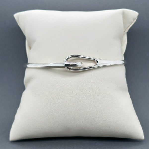 Estate Tiffany & Co. SS Interlocking Infinity Bangle Bracelet