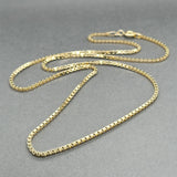 Estate 14K Y Gold 1.63mm 20” Box Chain