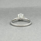 Estate 14K W Gold 1.45ctw H-I/SI2-I1 Diamond Eng. Ring