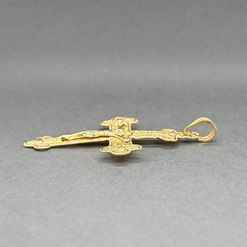 Estate 20K Y Gold 47.77mm Crucifix Pendant