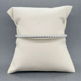 Estate Judith Ripka SS Cable Bangle Bracelet