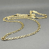 Estate 14K Y Gold 4.50mm 20.25” Mariner Chain