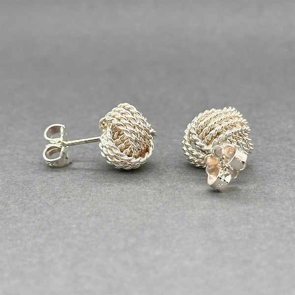 Estate Tiffany & Co. SS Knot Stud Earrings