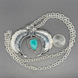 Estate SS Southwest Turquoise Convertible Necklace