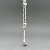 Estate 14K W Gold 0.63ctw H-I/SI1-I1 Diamond By The Yard Necklace