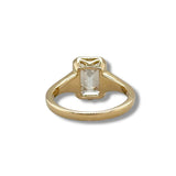 14K Y Gold 3.06ctw E/VVS2 Emerald Cut Lab Created Diamond Ring  IGI