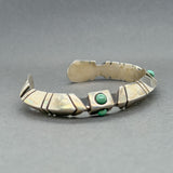 Estate Jasper Nelson SS Turquoise Navajo Cuff Bracelet