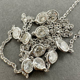 Estate 14K W Gol 1.69ctw G-I/SI1 Diamond By The Yard Necklace