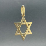 Estate 18K Y Gold Star of David Pendant