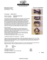 Estate 14K W Gold 1.04ctw Sapphire & 0.28ctw Diamond X Ring