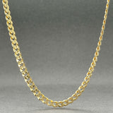Estate 14K Y Gold 3.9mm 20.5” Concave Curb Link Chain