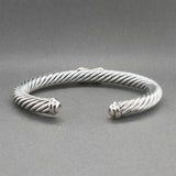 Estate David Yurman SS 18 X Cuff Bracelet