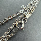 Estate 14K W Gold 2.3mm 20” Cable Chain